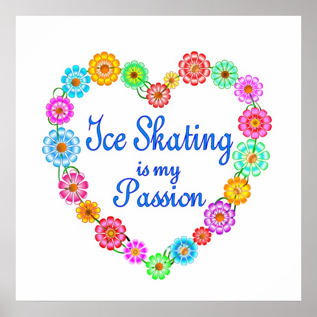 Ice Skating Passion Poster (Front)