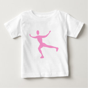 Ice Skating - Pink Baby T-Shirt