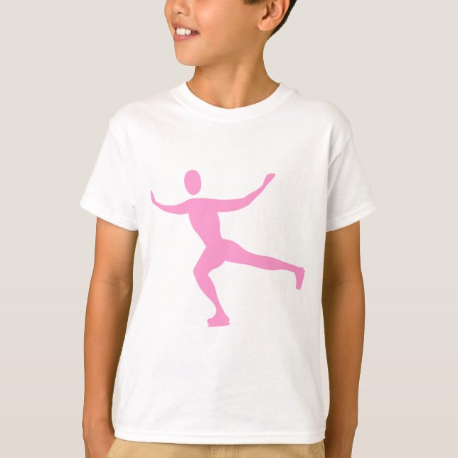 Ice Skating - Pink T-Shirt (Front)