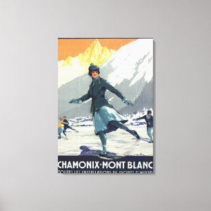 Ice Skating - PLM Olympic Promo Poster Canvas Print