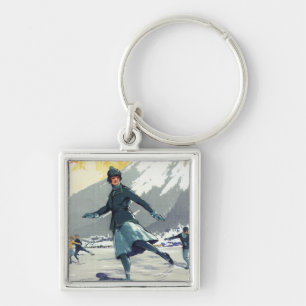 Ice Skating - PLM Olympic Promo Poster Keychain
