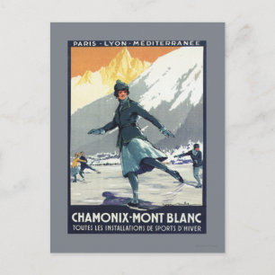 Ice Skating - PLM Olympic Promo Poster Postcard