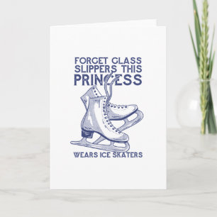 ICE SKATING PRINCESS CARD