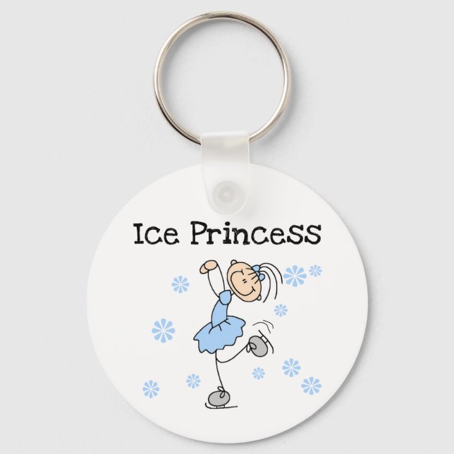 Ice Skating Princess  Keychain (Front)