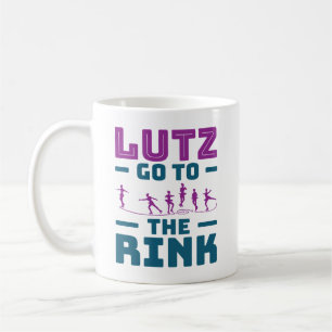 Ice Skating Pun Cute Lutz Go to the Rink Coffee Mug