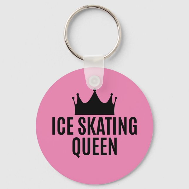 Ice Skating Queen - Ice Skating  Keychain (Front)