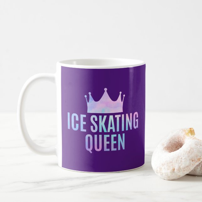 Ice Skating Queen - Ice Skating Lovers  Coffee Mug (With Donut)