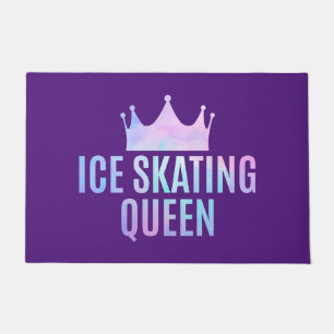 Ice Skating Queen - Ice Skating Lovers   Doormat
