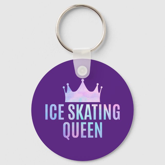 Ice Skating Queen - Ice Skating Lovers  Keychain (Front)