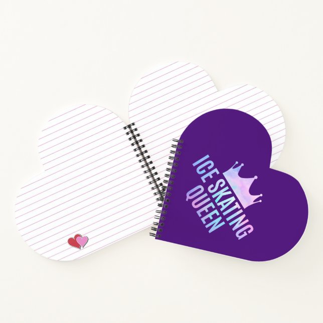 Ice Skating Queen - Ice Skating Lovers Notebook (Inside)