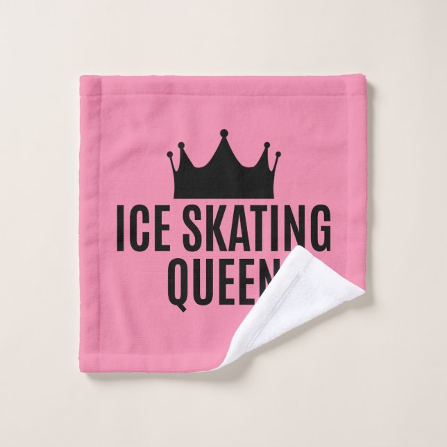 Ice Skating Queen - Ice Skating T-Shirt Wash Cloth (Wash Cloth)