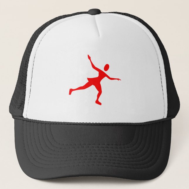 Ice Skating - Red Trucker Hat (Front)