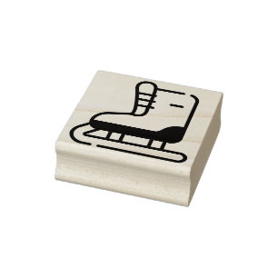 ice skating rubber stamp
