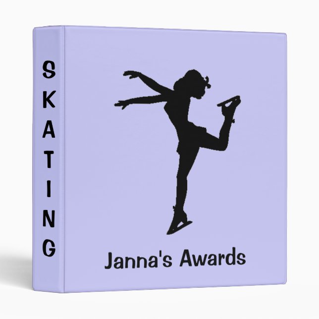 Ice Skating Scrapbook Binder (Front/Spine)