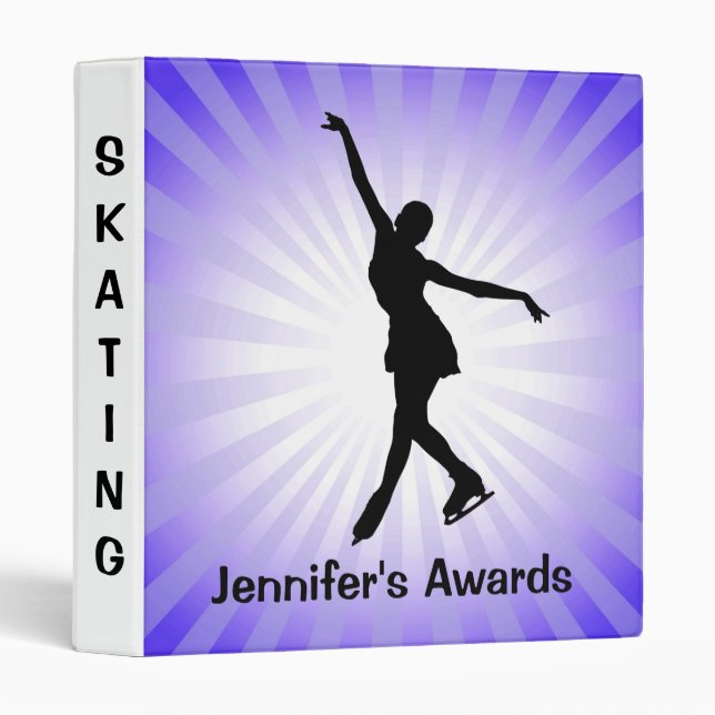 Ice Skating Scrapbook Binder (Front/Spine)