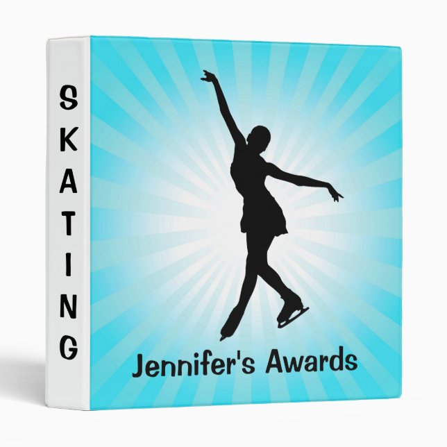 Ice Skating Scrapbook Binder (Front/Spine)