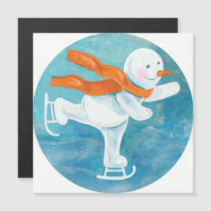 Ice Skating Snowman 