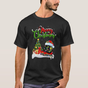 Ice Skating Sports Lover Xmas Lighting Ice Skating T-Shirt