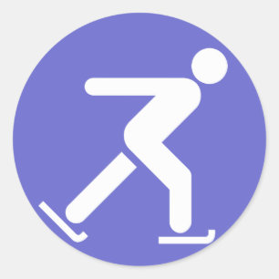 Ice Skating Symbol Sticker