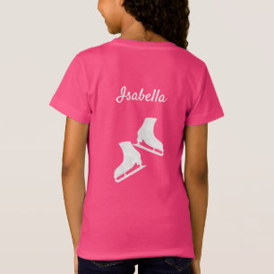 Ice skating t-shirt figure skates white