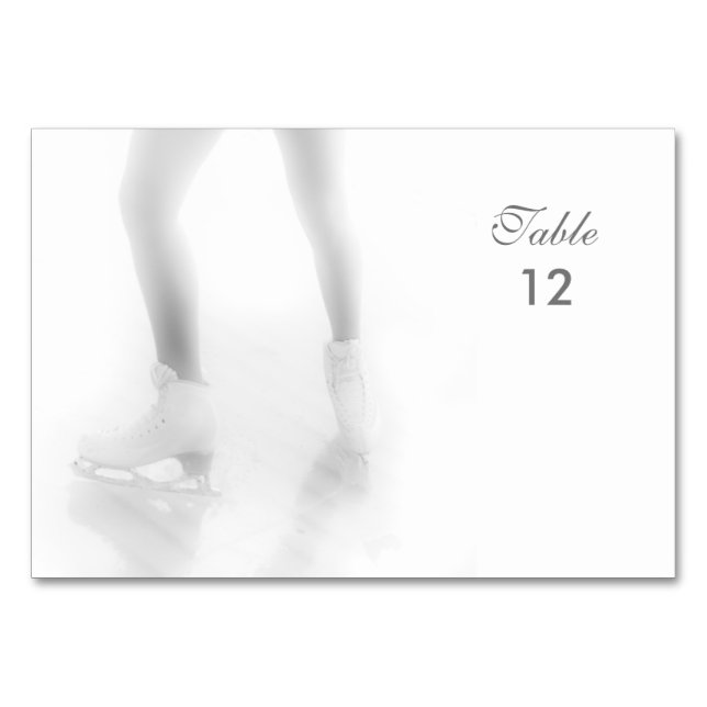 Ice skating table number (Front)
