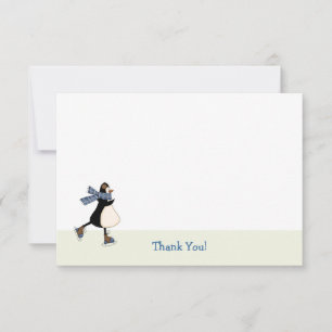 Ice Skating Thank You Notecard