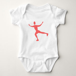 Ice Skating - Tropical Pink Baby Bodysuit