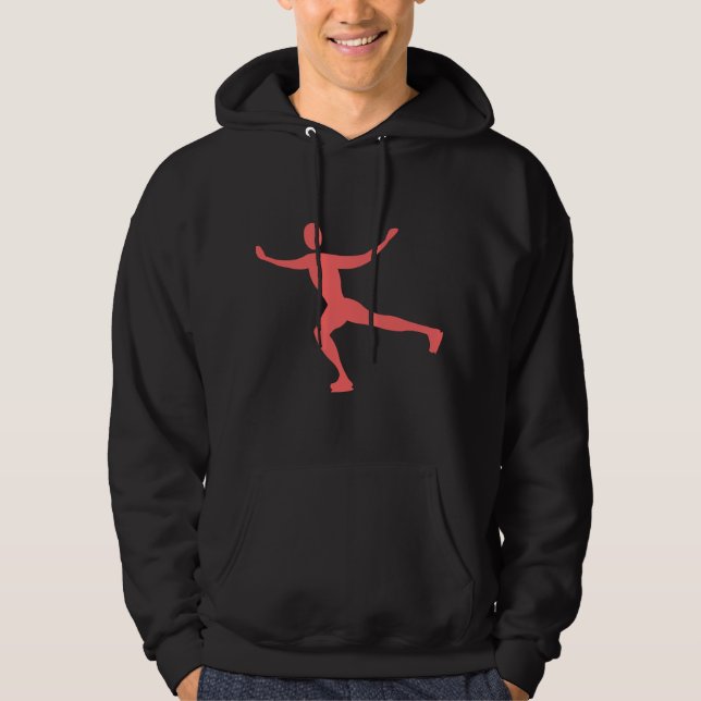 Ice Skating - Tropical Pink Hoodie (Front)