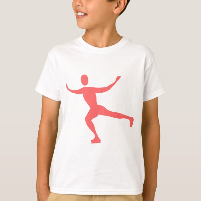 Ice Skating - Tropical Pink T-Shirt (Front)