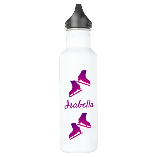 Ice skating water bottle figure skates purple (Left)