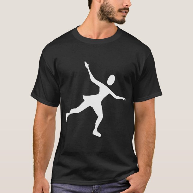 Ice Skating - White T-Shirt (Front)