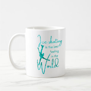 Ice Sking Mug Meilleur étincelle turquoise