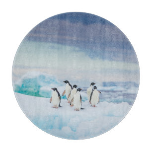 Ice & Snow Adelie Penguins Antarctica Cutting Board