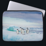 Ice & Snow | Adelie Penguins Antarctica Laptop Sleeve<br><div class="desc">This amazing Getty Images photo features a group of Adelie penguins rest on vivid blue ice in Antarctica.</div>