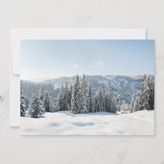 Ice & Snow | Allgäu Bavaria Germany Thank You Card (Front)