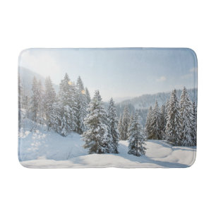Ice & Snow   Allgäu Bavaria Southern Germany Bath Mat