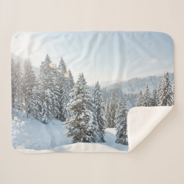 Ice & Snow | Allgäu Bavaria Southern Germany Sherpa Blanket