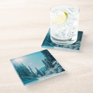 Ice & Snow   Altai Nature Reserve, Russia Glass Coaster