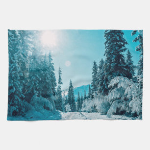 Ice & Snow Altai Nature Reserve, Russia Kitchen Towel