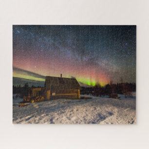 Ice & Snow   Aurora Polaris Murmansk, Iceland Jigsaw Puzzle