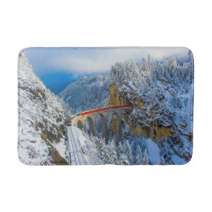 Ice & Snow   Bernina Express, Switzerland Bath Mat