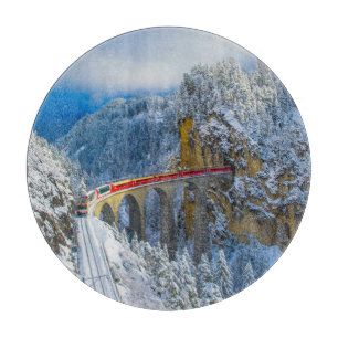 Ice & Snow   Bernina Express, Switzerland Cutting Board