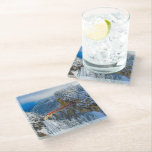 Ice & Snow | Bernina Express, Switzerland Glass Coaster<br><div class="desc">This amazing Getty Images photo features Landwasser Viaduct,  Switzerland.</div>