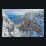 Ice & Snow | Bernina Express, Switzerland Kitchen Towel<br><div class="desc">This amazing Getty Images photo features Landwasser Viaduct,  Switzerland.</div>