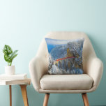 Ice & Snow | Bernina Express, Switzerland Throw Pillow<br><div class="desc">This amazing Getty Images photo features Landwasser Viaduct, Switzerland.</div>