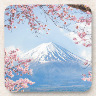 Ice & Snow   Cherry Blossoms Mt. Fuji Japan Coaster