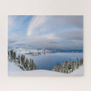 Ice & Snow Crater Lake Oregon Jigsaw Puzzle