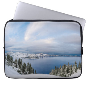 Ice & Snow Crater Lake Oregon Laptop Sleeve