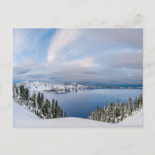 Ice & Snow | Crater Lake Oregon Postcard (Front)