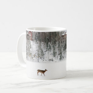 Ice & Snow   Deer in Snow Quebec, Canada Coffee Mug